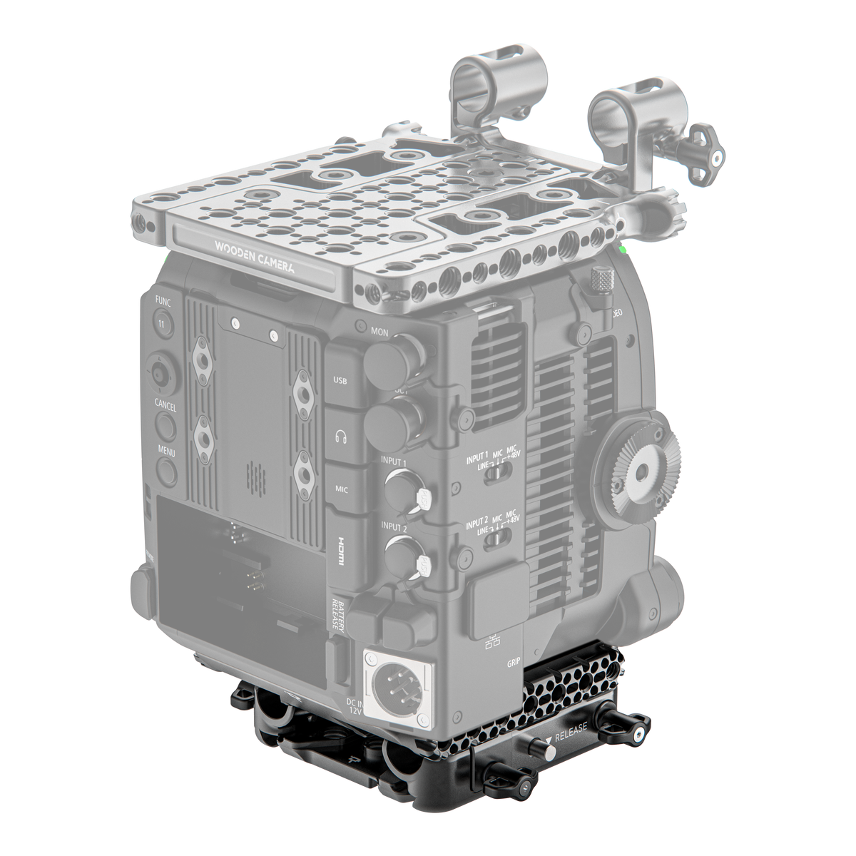 Wooden Camera Base Plate System for Canon EOS C400
