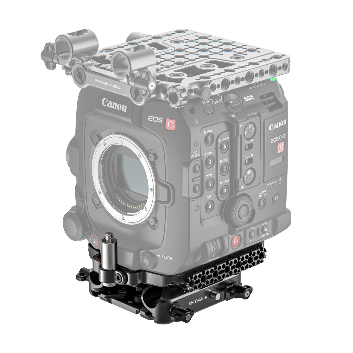 Wooden Camera Base Plate System for Canon EOS C400