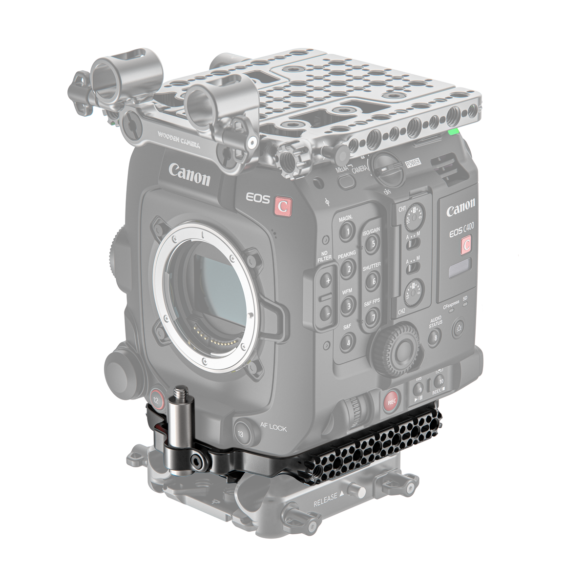 Wooden Camera ARCA Riser Plate for Canon EOS C400