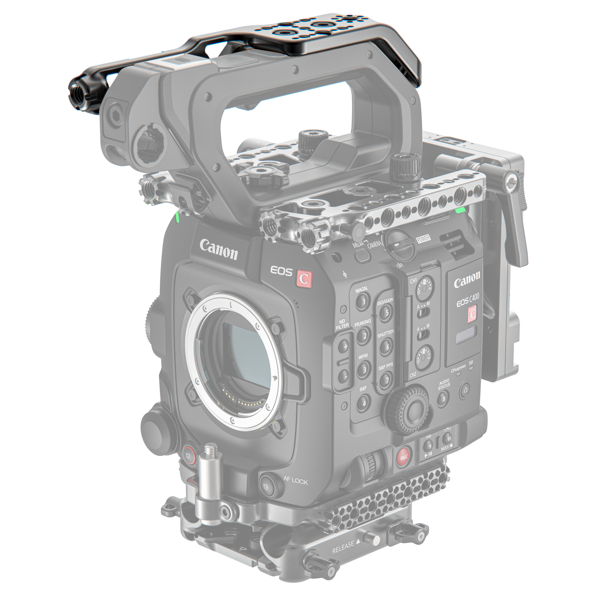 Wooden Camera Top Handle Cheese Plate for Canon EOS C400