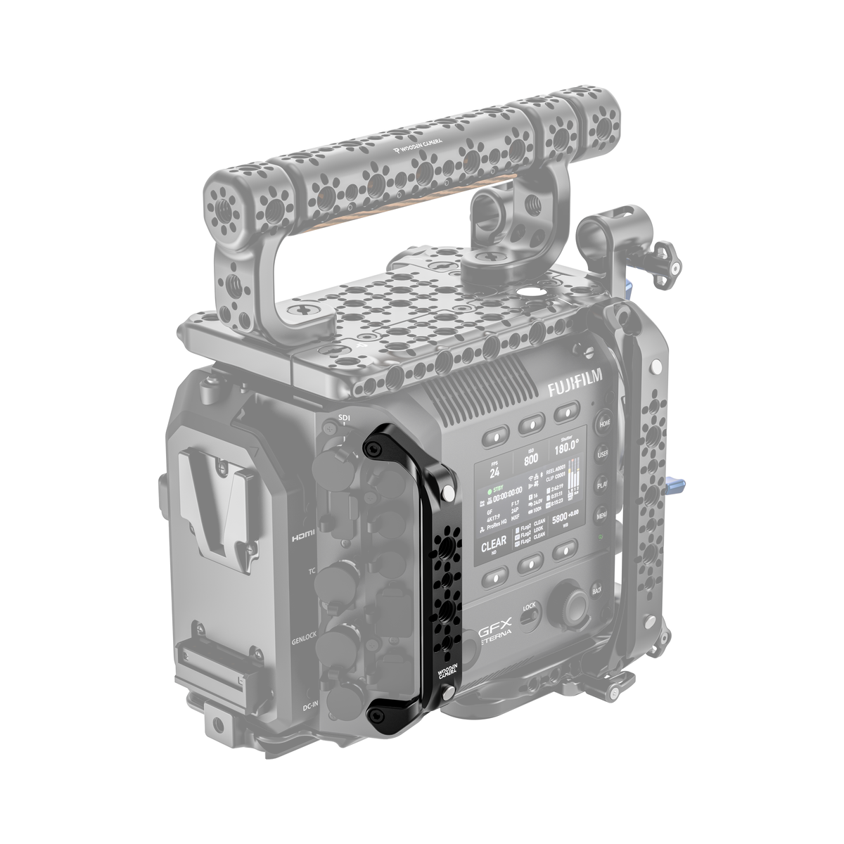 Wooden Camera Rear Side Rail for FUJIFILM GFX ETERNA 55