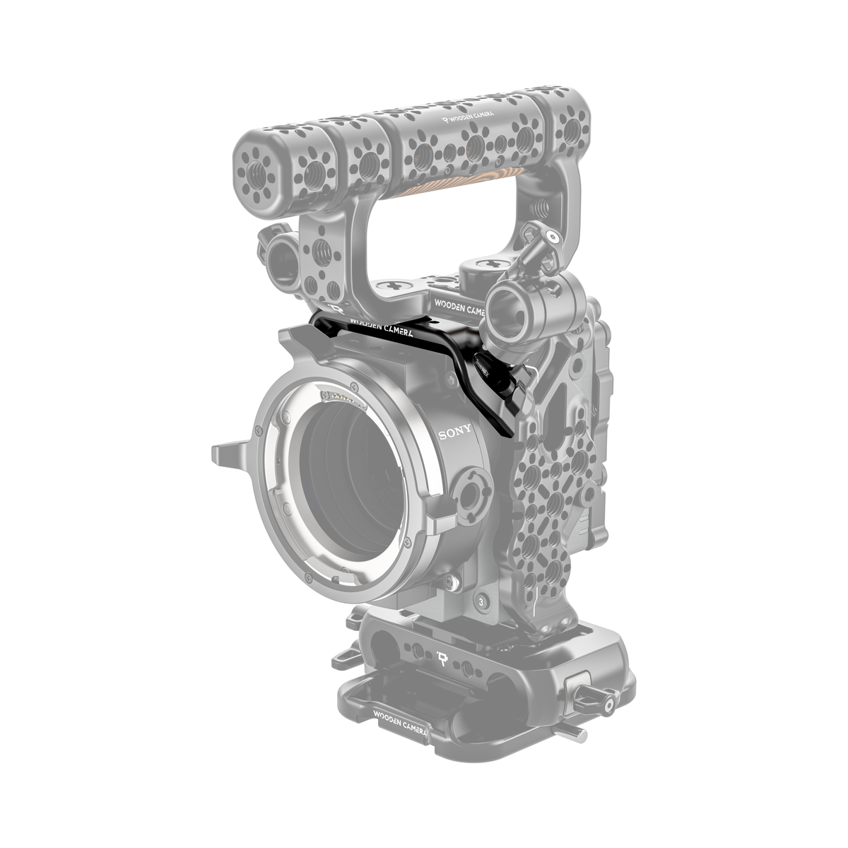 Wooden Camera Cage Mount Top Cheese Plate for Sony Rialto Mini