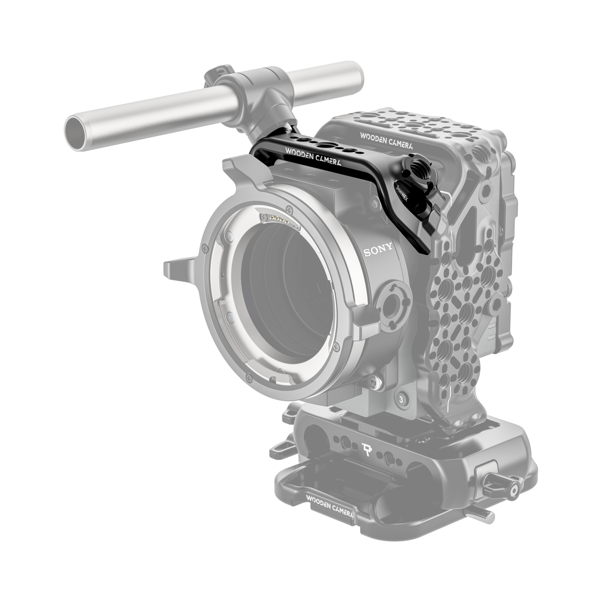 Wooden Camera Cage Mount Top Cheese Plate for Sony Rialto Mini