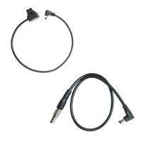 Teradek P-Tap to Right-Angle Barrel Power Cable, 18in