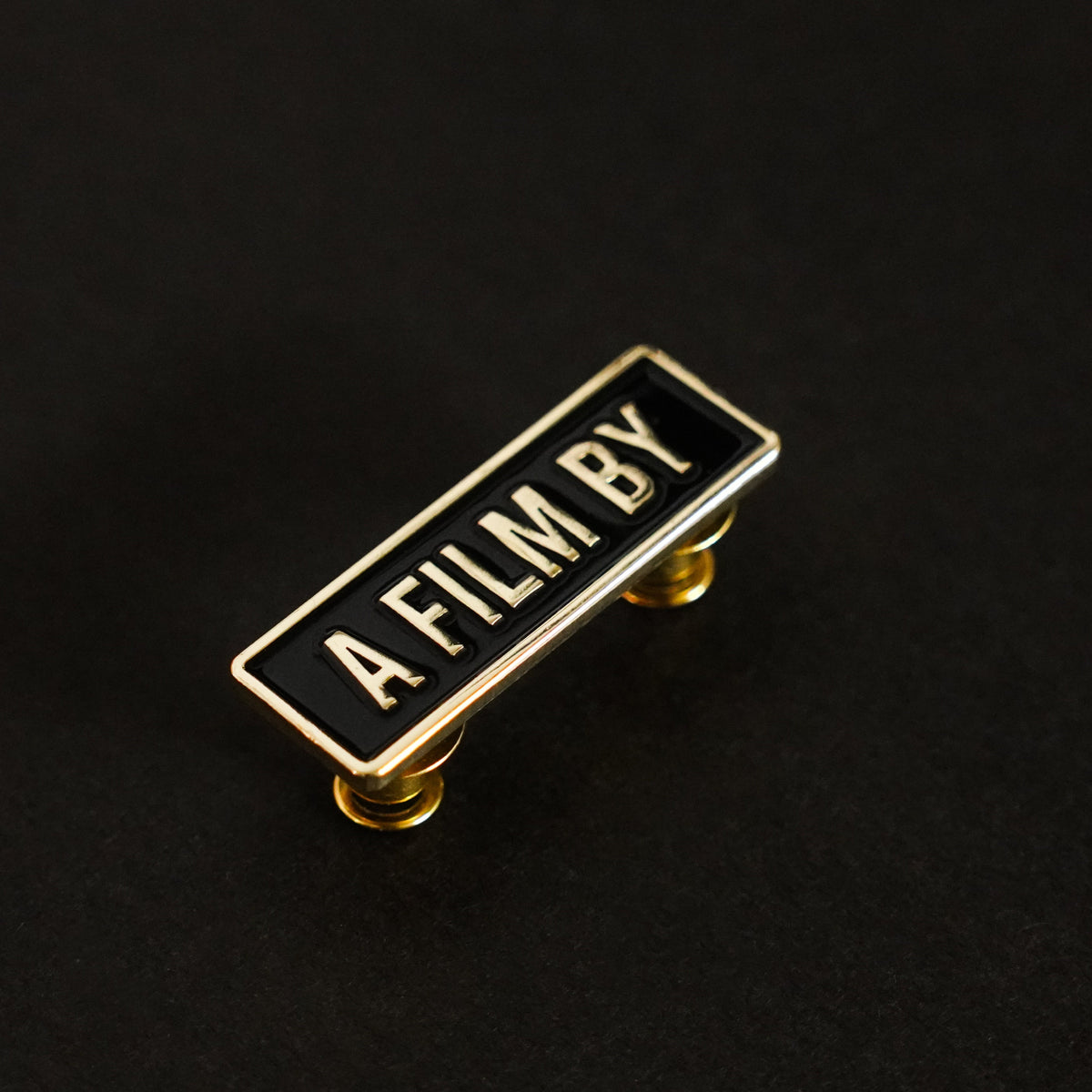 A Film By Credit Enamel Pin side
