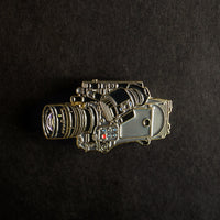Cine Camera Enamel Pin front