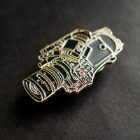 Cine Camera Enamel Pin side