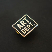 Art Department Enamel Pin side