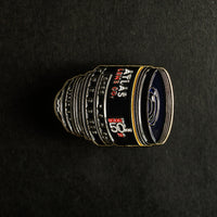 50mm Atlas Anamorphic Lens Enamel Pin front