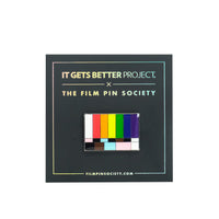 Film Pin Society Bars and Tone Pride Pin
