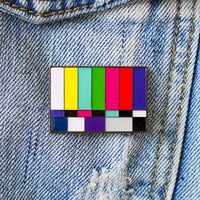Bars and Tone Enamel Pin on a jacket