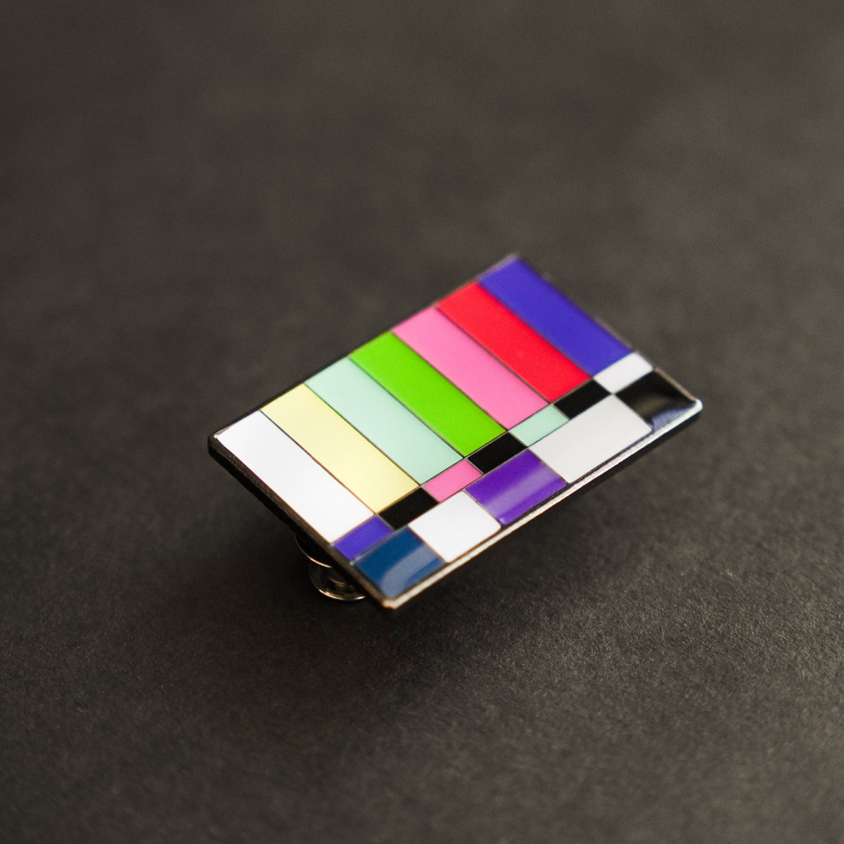 Bars and Tone Enamel Pin side