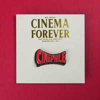 Cinephile Enamel Pin front