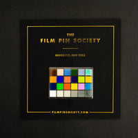 Color Chart Enamel Pin on backing card