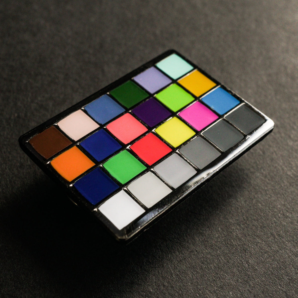 Color Chart Enamel Pin side