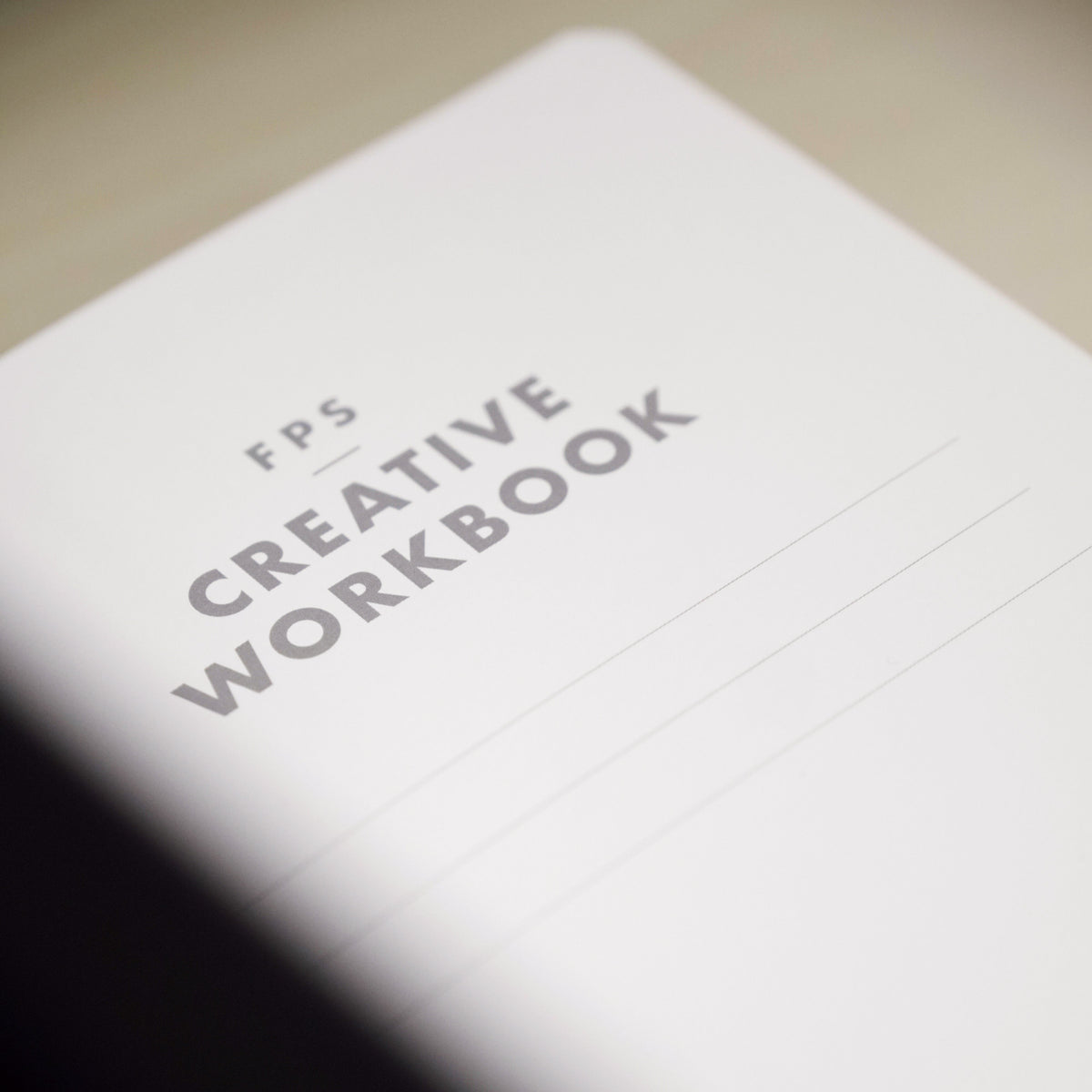 Creative Workbook inside cover