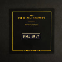 Directed By Credit Enamel Pin on backing card