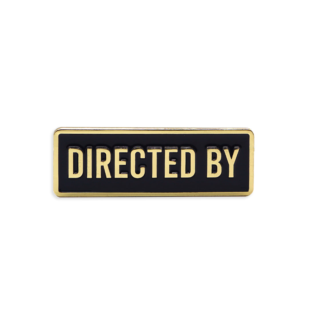 Film Pin Society Directed By Credit Enamel Pin