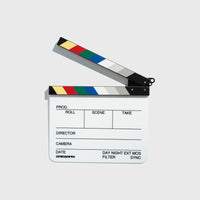 OpenMoon walnut film clapperboard slate, large right-handed (OCJB06)