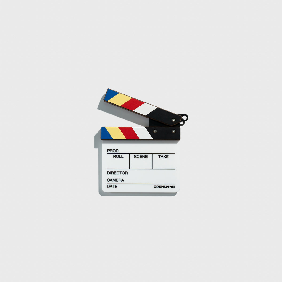 OpenMoon walnut film clapperboard slate, small right-handed (OCJB08)