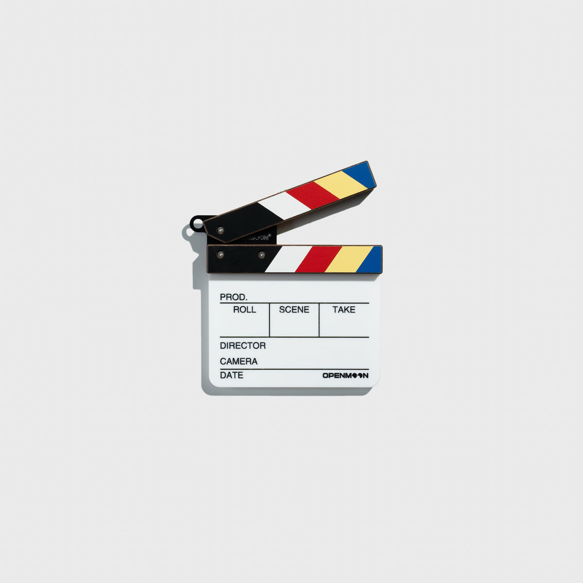 OpenMoon walnut film clapperboard slate, small left-handed (OCJB07)
