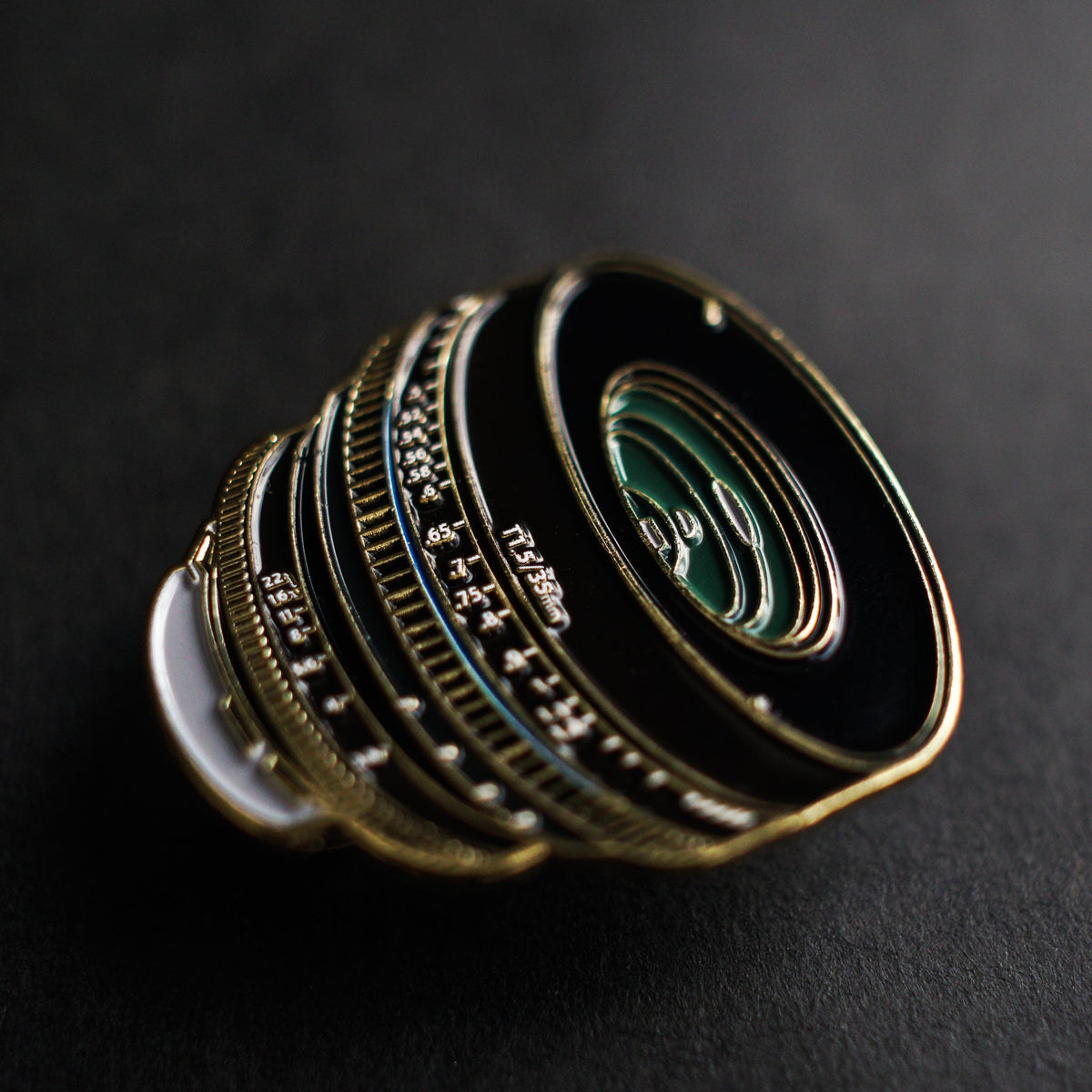 35mm Lens Enamel Pin lifestyle
