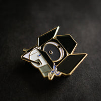 4K HMI Light Enamel Pin lifestyle