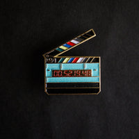 Timecode Slate Enamel Pin lifestyle