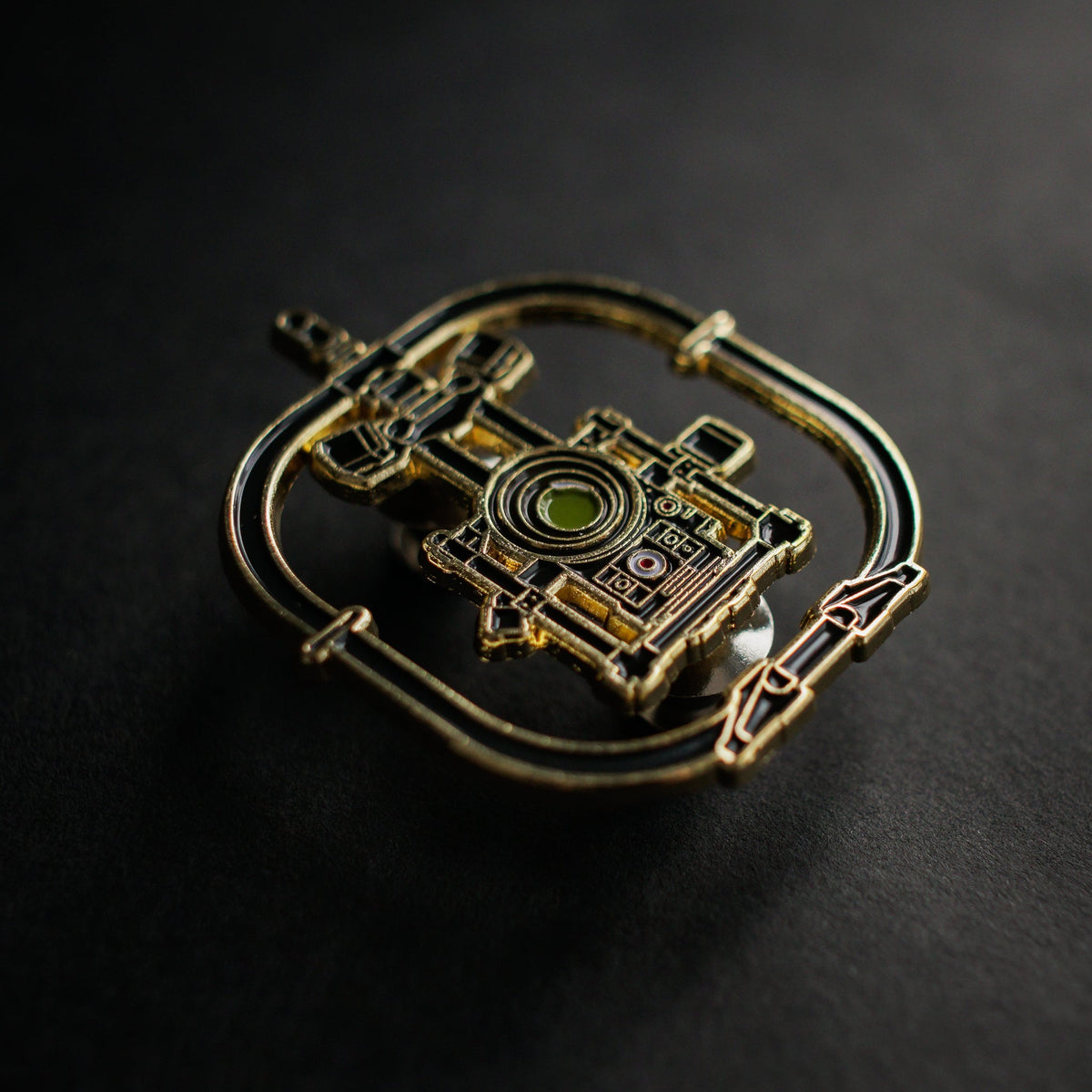 Camera Stabilizer Enamel Pin lifestyle