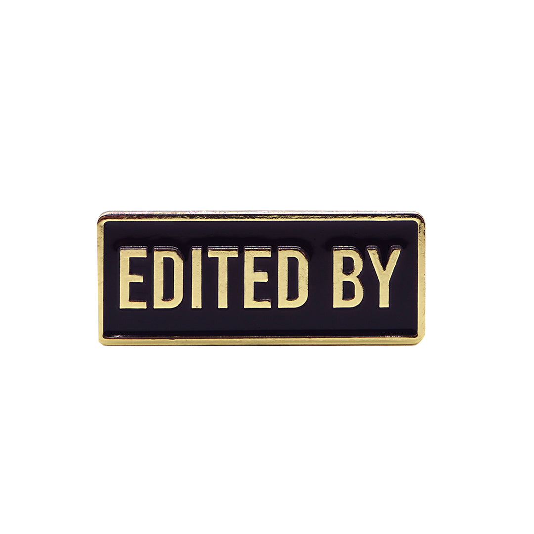 Film Pin Society Edited By Credit Enamel Pin