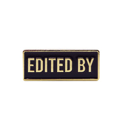 Film Pin Society Edited By Credit Enamel Pin