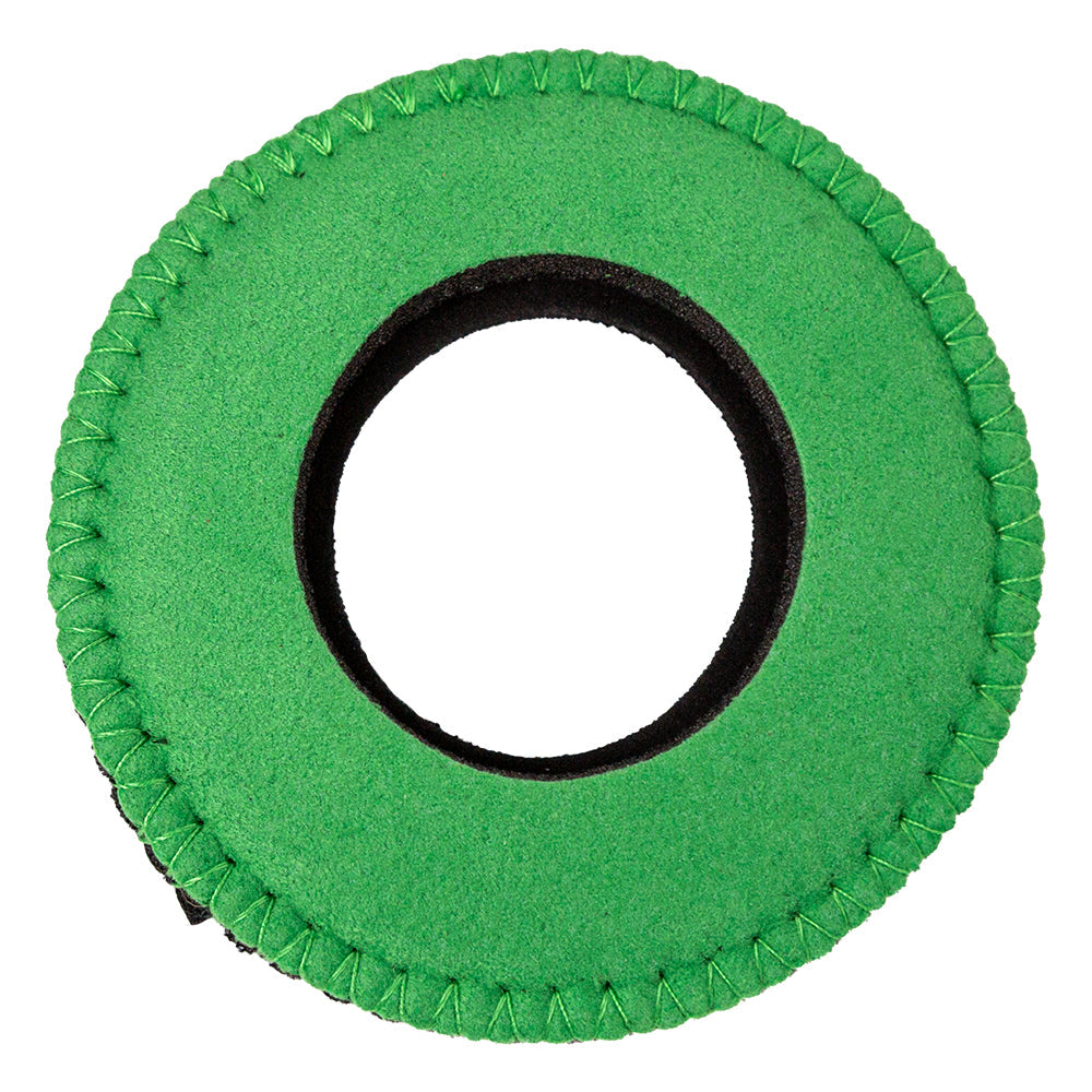 OpenMoon round microfiber eye cushion in green