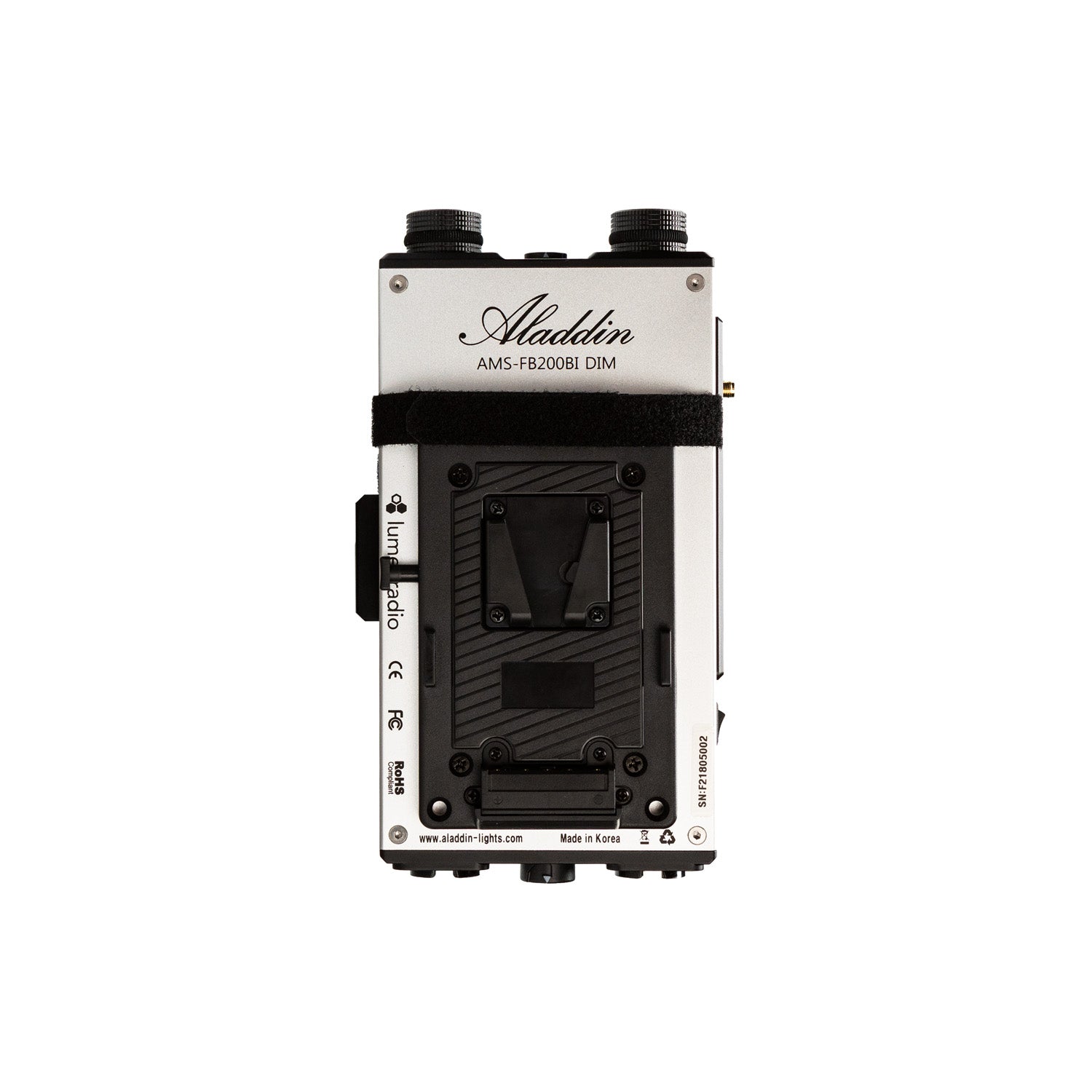 Aladdin Dimmer with DMX and Lumen Radio for FABRIC-LITE 20 / BI-FABRIC 2 / BI-FABRIC 4 with Gold Mount