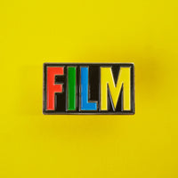 Analog Film Enamel Pin front