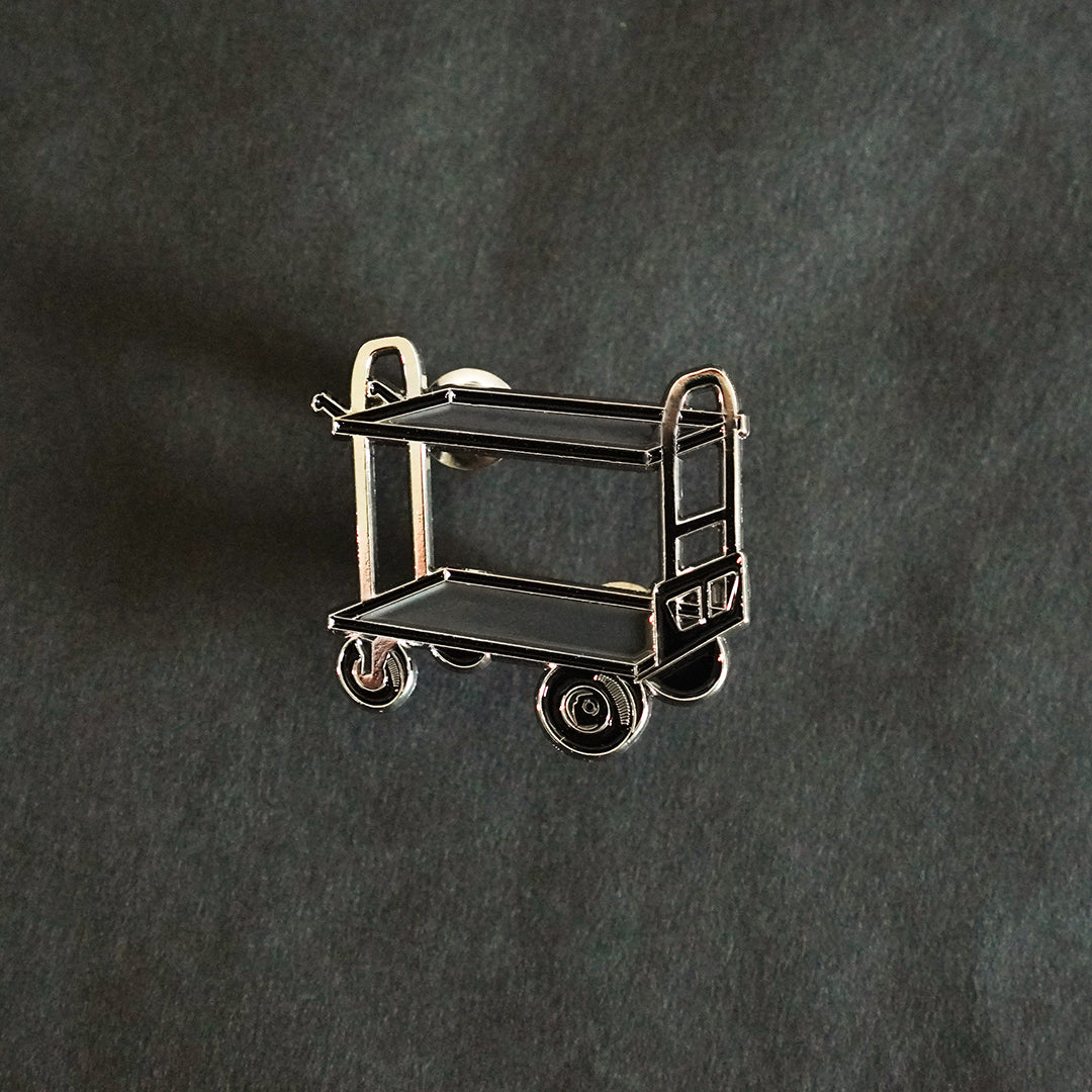 Film Cart Enamel Pin front