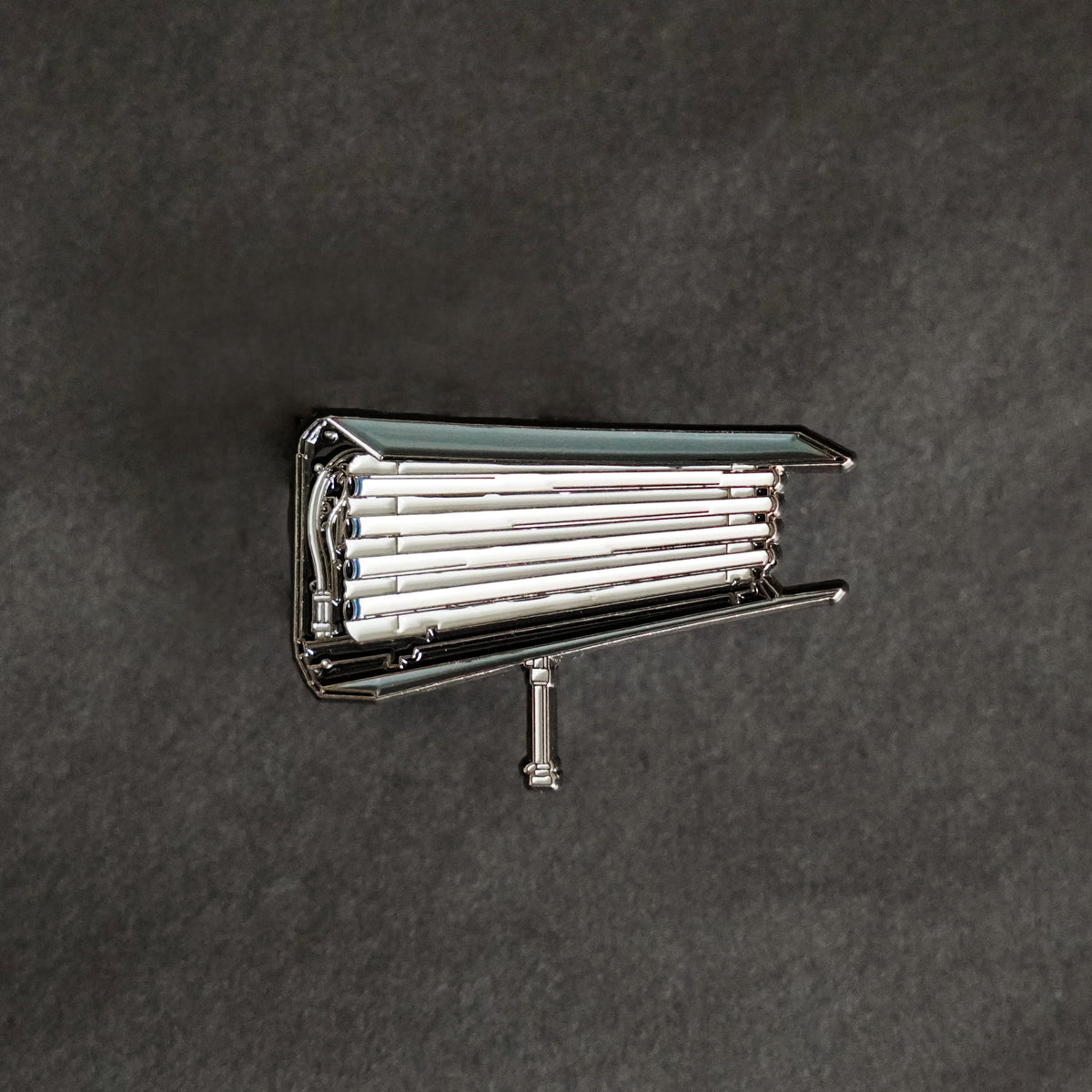 Fluorescent Light Enamel Pin front