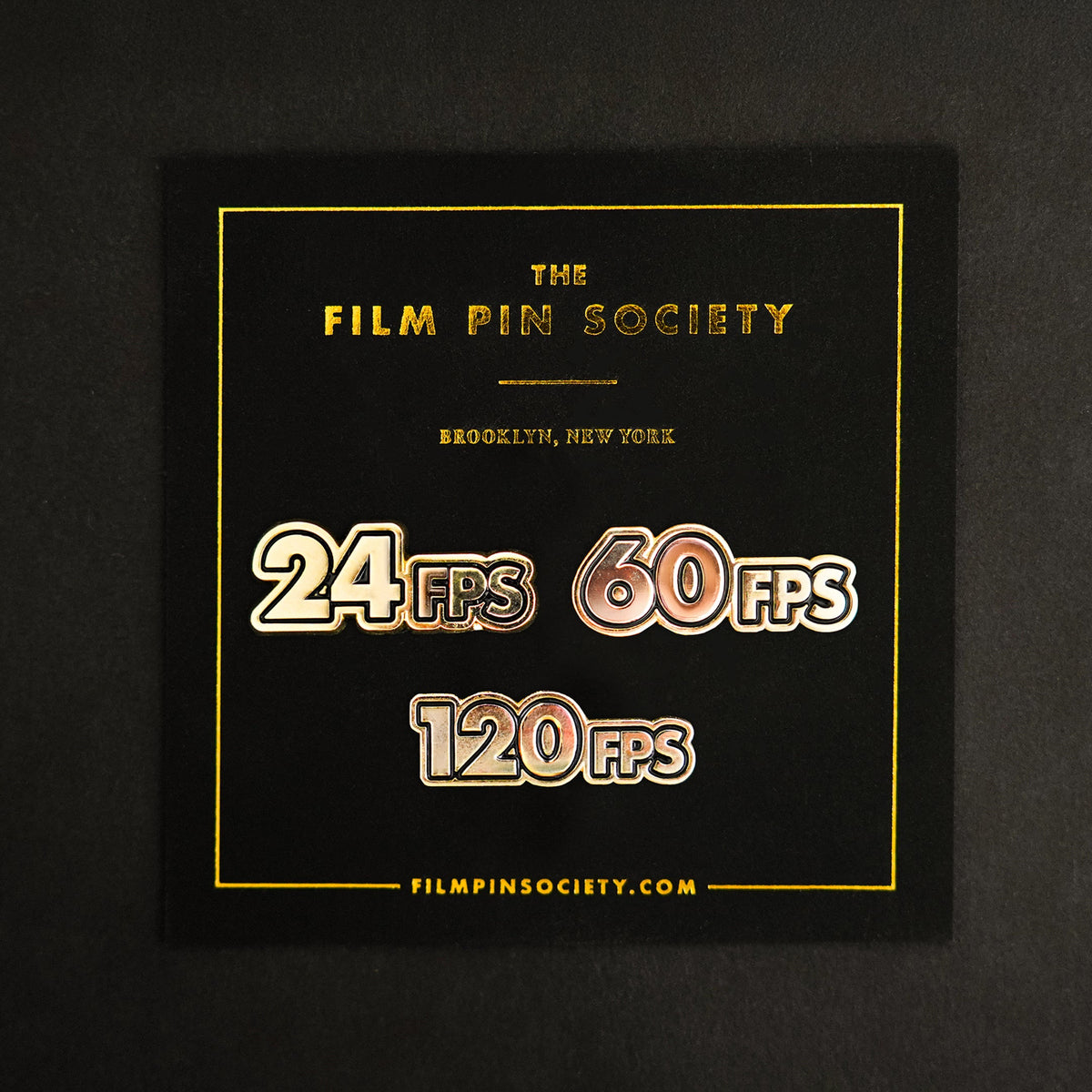 Frame Rate Pin Set on backing card