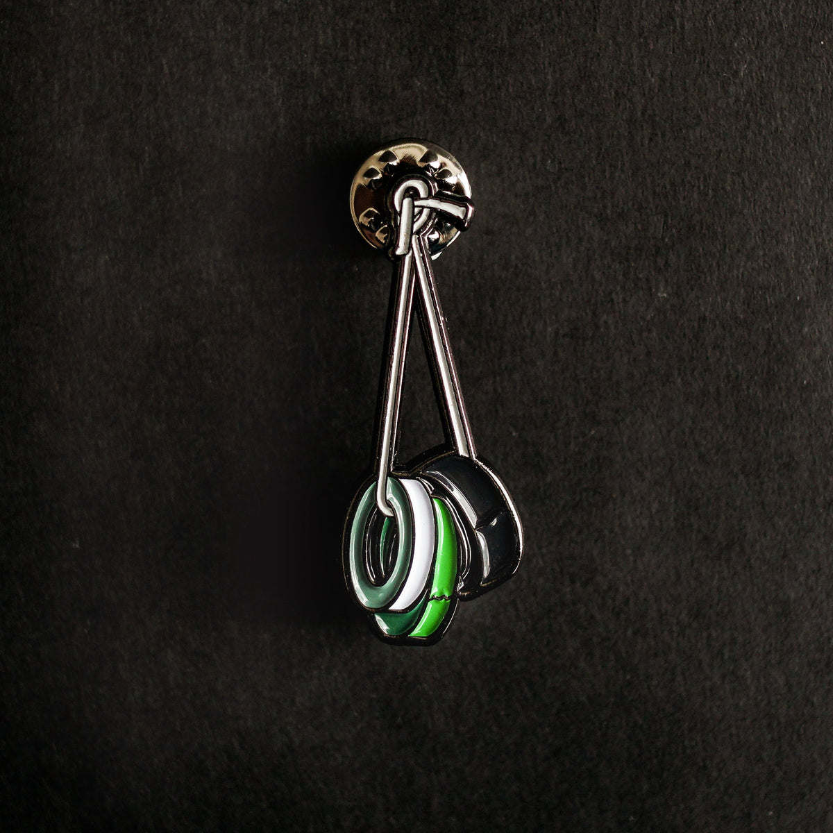 Gaff Tape Roll Enamel Pin front