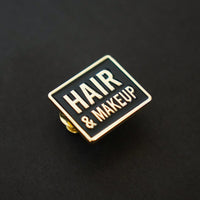 Hair & Makeup Department Enamel Pin side
