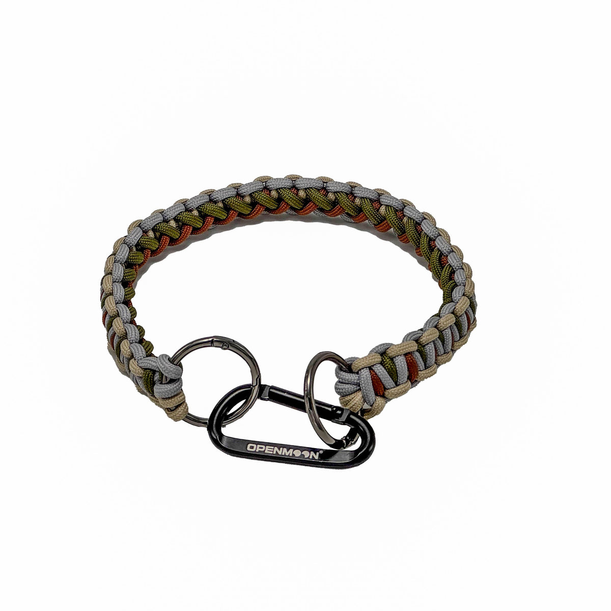 Woven lanyard worn on set