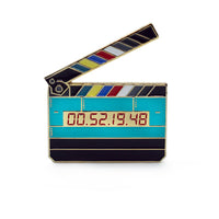 Film Pin Society Jumbo Timecode Slate Enamel Pin