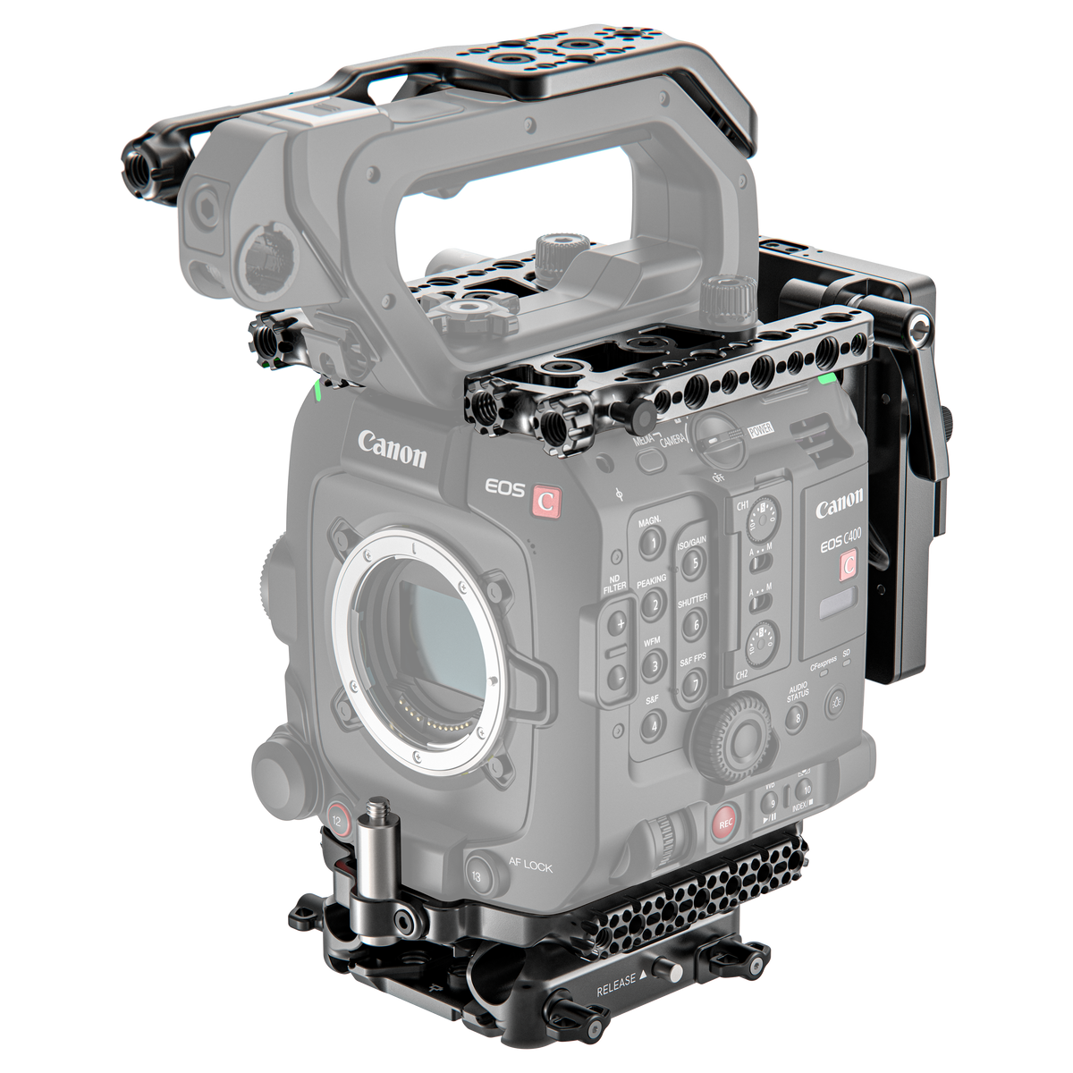 Wooden Camera Core Accessory System for Canon EOS C400