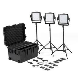 Litepanels Astra IP 1x1 - Traveler Trio GM&VM Kit (Standard Yoke, US Power Cable)