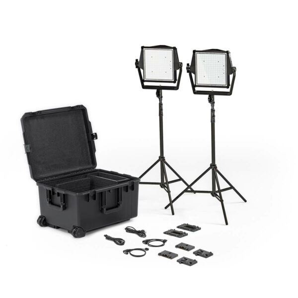 Litepanels Astra IP 1x1 - Traveler Duo GM&VM Kit (Standard Yoke, US Power Cable)
