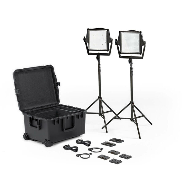 Litepanels Astra IP 1x1 - Traveler Duo GM&VM Kit (Standard Yoke, UK Power Cable)