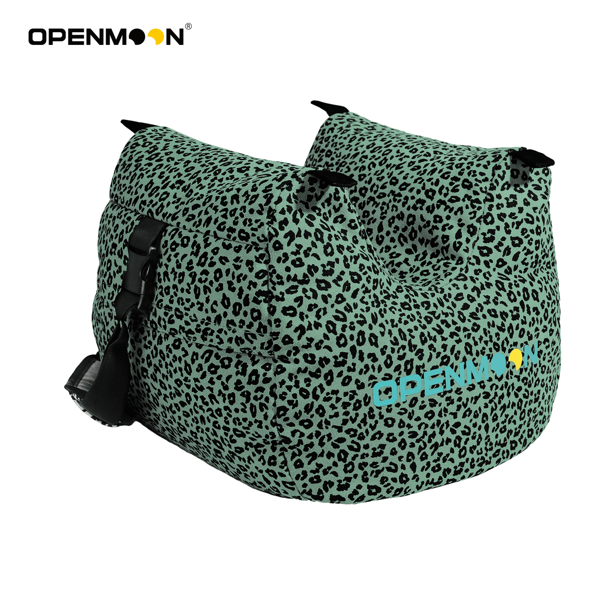 OpenMoon Cinesaddle camera support saddle in green leopard