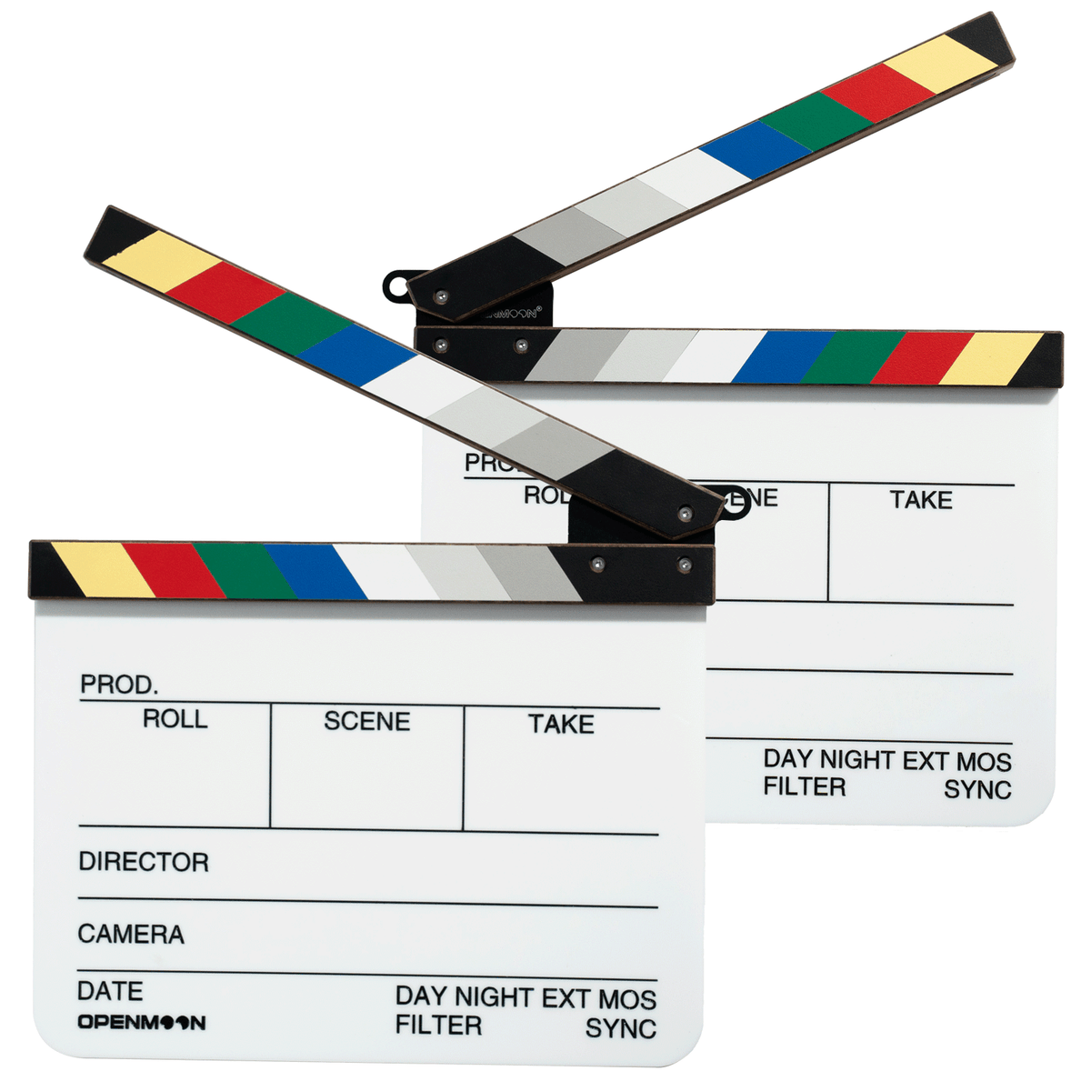 OpenMoon walnut film clapperboard slate