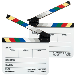 OpenMoon walnut film clapperboard slate