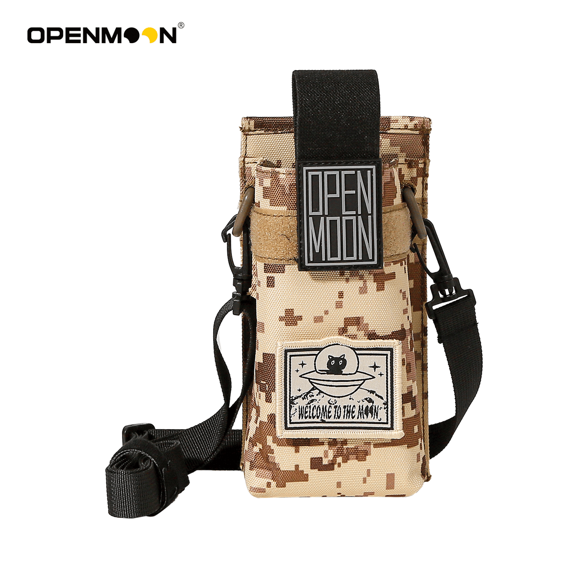 OpenMoon canister pouch with the adjustable shoulder strap