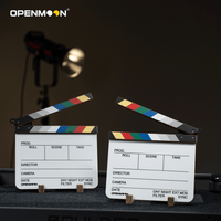 OpenMoon walnut film clapperboard slate
